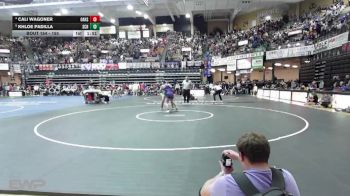 155 lbs Quarterfinal - Khloe Padilla, Smith Center HS vs Cali Wagoner, Oakley HS