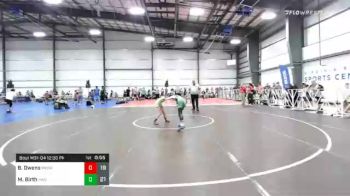 95 lbs Prelims - Ben Owens, Ragin Raisins Catawba vs Madison Birth, Headhunters WC