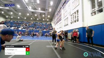 67 lbs Consi Of 8 #1 - Easton Rutledge, Choctaw Ironman Youth Wrestling vs Kaseten Taylor, CCYO