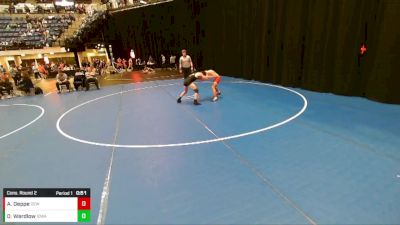 7th - 8th grade - 100 Cons. Round 2 - Anakin Deppe, DC Elite Wrestling vs Dawson Wardlow, Iowa