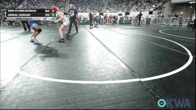 105 lbs Semifinal - Remi Stumblingbear, Darko Valley Wolf Pack vs Abigail LeGrand, Sperry Wrestling Club