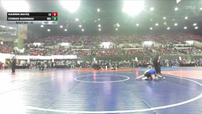 62 lbs Champ. Round 1 - Conrad Marienau, Buzzsaw Wrestling Club vs Warren Mayes, Laurel Matburners