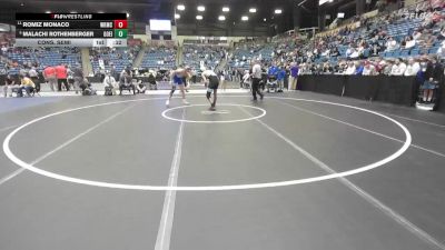 144 lbs Cons. Semi - Malachi Rothenberger, Goddard-Eisenhower vs Romiz Monaco, Wichita-Kapaun Mt. Carmel