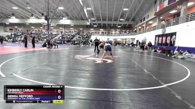 160 lbs Champ. Round 4 - Sierra Mefford, University Of The Cumberlands vs Kimberly Carlin, Colorado Mesa