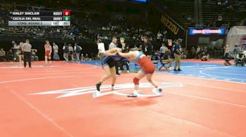 145 Class 2 lbs Cons. Round 2 - Kinley Sinclair, Webb City vs Cecilia Del Real, Grain Valley