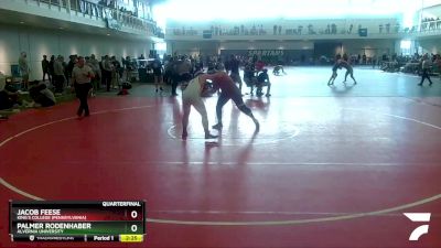 285 lbs Quarterfinal - Jacob Feese, King`s College (Pennsylvania) vs Palmer Rodenhaber, Alvernia University