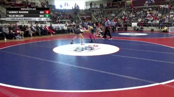 5A 120 lbs 3rd Place Match - Aubrey Rhoden, Bauxite vs Ellie Miller, Mountain Home