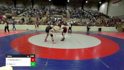 190 lbs Consi Of 4 - Troy McDonald, Social Circle USA Takedown vs Carlos Diaz, Refinery Wrestling Academy