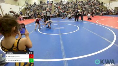 58-62 lbs Rr Rnd 1 - Kimberly Gerhardt, Barnsdall Youth Wrestling vs Acelynn Hauenstein, Pryor Tigers