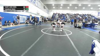 140 lbs Cons. Round 6 - Alyvia Jeha, Canyon/Anaheim vs Ruby Dominguez, Mira Costa