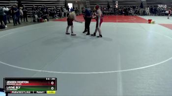215 lbs Cons. Round 1 - Jensen Morton, Redwood Valley vs Layne Bly, La Crescent