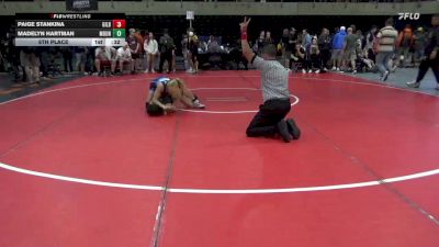 118 lbs 5th Place - Paige Stankina, Gilbertsville vs Madelyn Hartman, Mount Airy