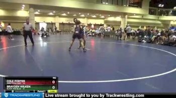 182 lbs Round 9 (10 Team) - Cole Porter, Ohio Titan Gray vs Brayden Wilken, Black And Blue