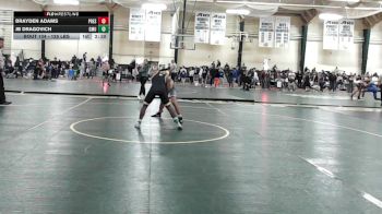 125 lbs Consi Of 16 #2 - Brayden Adams, Presbyterian vs JB Dragovich, George Mason