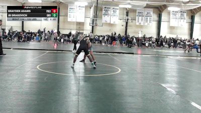 125 lbs Consi Of 16 #2 - Brayden Adams, Presbyterian vs JB Dragovich, George Mason