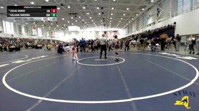 100 lbs Round 1 - Julia Duro, Club Not Listed vs Lillian Sikora, Quaker Wrestling Club