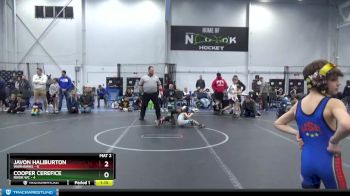 52 lbs Placement (4 Team) - Cooper Cerefice, River WC vs Javon Haliburton, Warhawks
