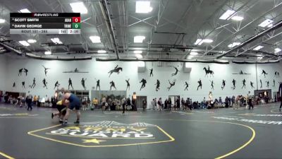 285 lbs Quarterfinal - Scott Smith, Adrian vs Davin George, Trine