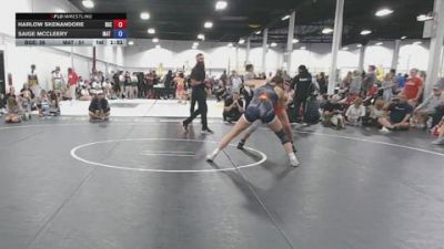 140 lbs Rr Rnd 5 - Harlow Skenandore, Badger Girls Elite - GK12E vs Saige McCleery, Mat Demon Girls Blue - GK12E
