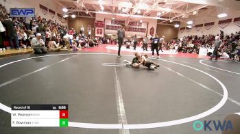 40 lbs Round Of 16 - Waylon Pearson, Barnsdall Youth Wrestling vs Finlee Bowman, Team Tulsa Wrestling Club