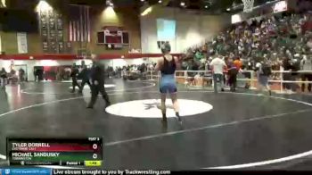 138 lbs Champ. Round 1 - Tyler Dorrell, Cheyenne East vs Michael Sandusky, Torrington