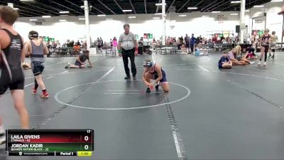 110 lbs Round 3 (4 Team) - Laila Givens, CTWHALE vs Jordan Kadir, Quaker Nation Black