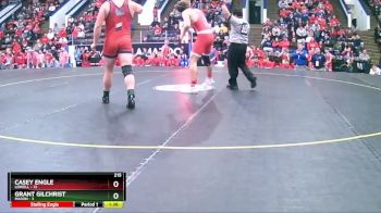 215 lbs Semifinals (8 Team) - Casey Engle, Lowell vs Grant Gilchrist, Mason