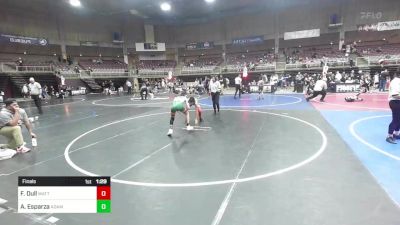 102 lbs Final - Forest Dull, Mattime vs Andres Esparza, Adam City WC