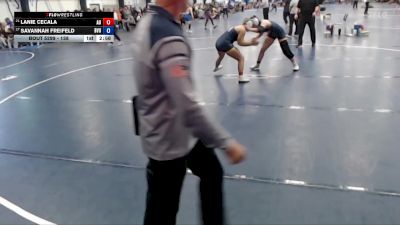 138 lbs Cons. Semi - Savannah Freifeld, Buena Vista vs Lanie Cecala, Augustana (IL)