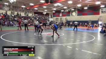132 lbs Cons. Round 3 - Braulio Galvan, Central Union vs Noah Calderon, Brawley