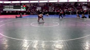 144 lbs Champ. Round 2 - Cooper Shaw, Ridgevue vs Zander Grow, Capital