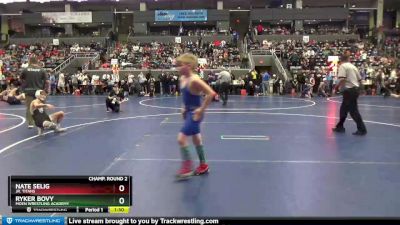 105 lbs Champ. Round 2 - Nate Selig, Jr. Titans vs Ryker Bovy, Moen Wrestling Academy