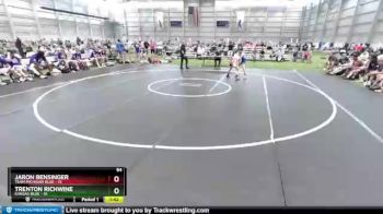 94 lbs 2nd Wrestleback (8 Team) - Jaron Bensinger, Team Michigan Blue vs Trenton Richwine, Kansas Blue