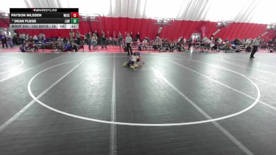 12U Boys - 78 lbs Cons. Semis - Payson Nilssen, Wisconsin vs Dean Flege, LaCrosse Area Wrestlers