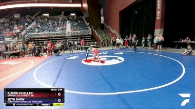 92 lbs Semifinal - Austin Mueller, Natrona Colts Wrestling vs Seth Shaw, Green River Grapplers Wrestling