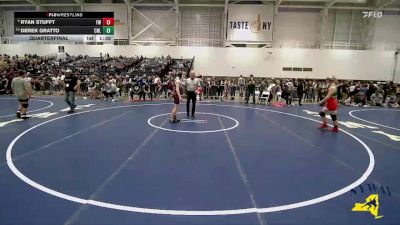 128 lbs Quarterfinal - Derek Gratto, Club Not Listed vs Ryan Stufft, Fulton Wrestling