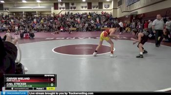 S-9 lbs Semifinal - Carver Wieland, Indee Mat Club vs Cael Stricker, McDominate Wrestling Club