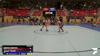 Exhibition 96-107 lbs Round 3 - Kenzie Hairston, MO vs Harley Miller, OK