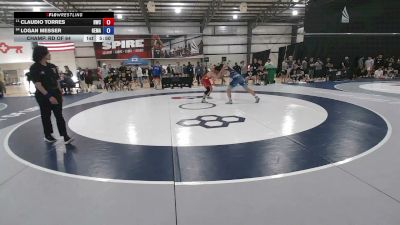 74 kg Champ. Rd Of 64 - Claudio Torres, Hawkeye Wrestling Club vs Logan Messer, George Mason