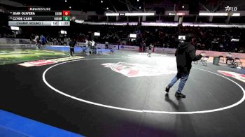 113 lbs Champ. Round 1 - Clyde Cass, Battle Ground vs Juan Olivera, Eisenhower