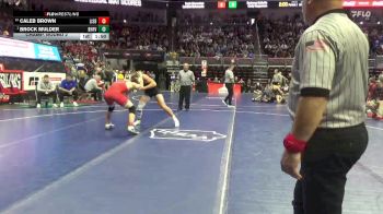 1A-175 lbs Champ. Round 2 - Brock Mulder, Boyden-Hull/Rock Valley vs Caleb Brown, Lisbon