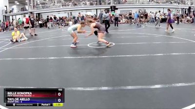 132 lbs Round 2 (8 Team) - Belle Konopka, MGW Something Wicked vs Taylor Aiello, RaZor GWC