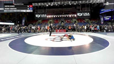 120 lbs Cons. Sub-rd Of 64 - Justin Jones, VA vs Robby Newton, RI