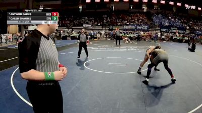 D 1 175 lbs Semifinal - Caleb Shartle, St. Paul`s vs Antwon Parks, Holy Cross