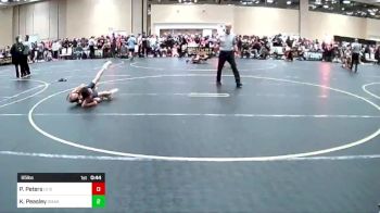 65 lbs Consi Of 8 #1 - Paulele Peters, LV Bear WC vs Knox Peasley, Omak Wrecking Crew Wrestling