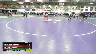 125 lbs Cons. Round 2 - Nathan Hernandez, Arizona Christian University vs Malachi Aispuro, Waldorf (Iowa)