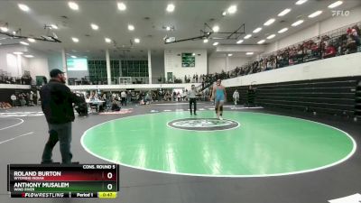 285 lbs Cons. Round 5 - Anthony Musalem, Wind River vs ROLAND BURTON, Wyoming Indian