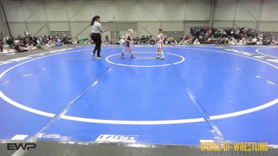 45 lbs Rr Rnd 1 - Riley Tarwater, Super Girls K-6 Red vs Ruby Kate Richards, Aztec Lady Warriors K-6