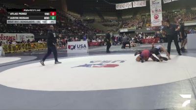 Schoolboys - 105 lbs Champ. Round 2 - Atlas Perez, Valley Vandals Wrestling Club vs Justin Rosiak, Mad Dawg Wrestling Club
