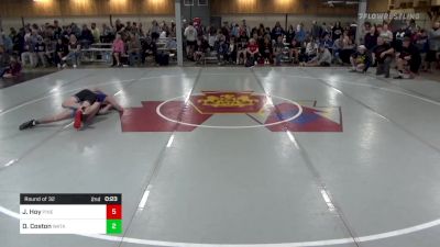 140 lbs Round Of 32 - James Hoy, Pine Grove vs Daniel Coston, Watkins Glen